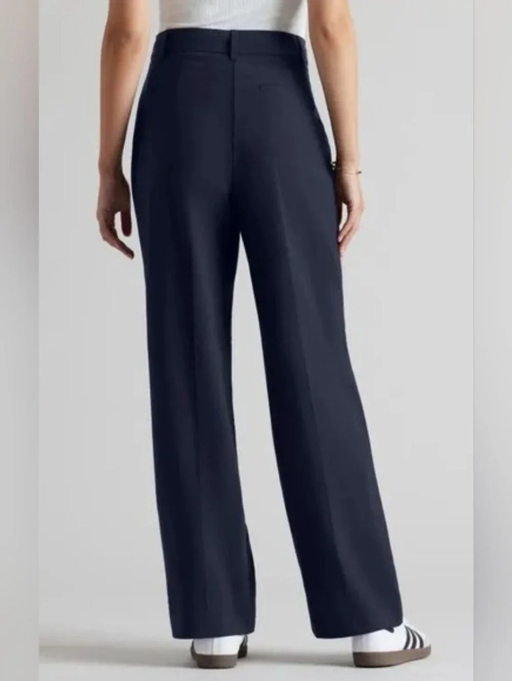 RHONE Commuter Pleated Trouser Pants Navy Blue Size 12 NWT